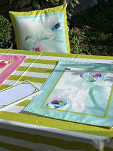 Load image into Gallery viewer, Placemat - Orchids Turquoise