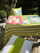 Charger l'image dans la galerie, Tablecloth - green fine stipes