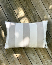 Load image into Gallery viewer, Terry Velvet stripes Cushions taupe-grey