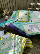 Load image into Gallery viewer, Placemat - Orchids Turquoise