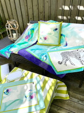 Charger l'image dans la galerie, Cushion Orchids - Turquoise - green