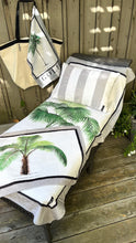 Load image into Gallery viewer, Golf towel - Botanic Palm Tree taupe