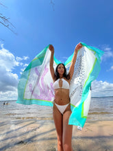 Load image into Gallery viewer, Pareo - Sarong - Cheetah Turquoise