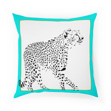 Charger l'image dans la galerie, Cushions Cheetah Turquoise