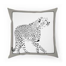 Load image into Gallery viewer, Cushions Cheetah Taupe