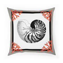 Load image into Gallery viewer, Cushion - Coral - Nautilus - taupe