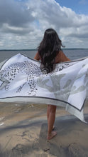 Load and play video in Gallery viewer, Pareo- Sarong- Cheetah Taupe - Black