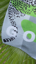 Load and play video in Gallery viewer, Golf towel - Cheetah2 green