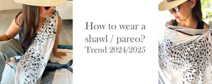 How to wear a shawl / pareo? Trend 2024-2025 /