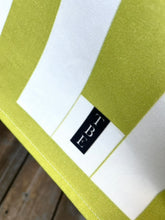 Load image into Gallery viewer, Tablecloth - green fine stipes
