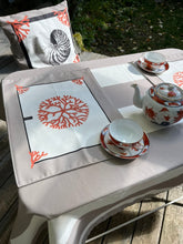 Load image into Gallery viewer, Placemat - Coral -Taupe

