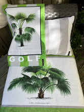 Load image into Gallery viewer, Golf towel - Botanic Palm Tree green
