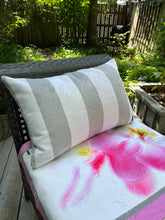 Load image into Gallery viewer, Terry Velvet stripes Cushions taupe-grey
