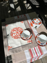 Load image into Gallery viewer, Placemat - Coral -Taupe
