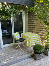 Load image into Gallery viewer, Tablecloth - green fine stipes
