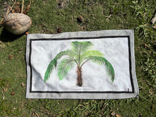 Load image into Gallery viewer, Mini beach towel - Palm Tree #1 -taupe
