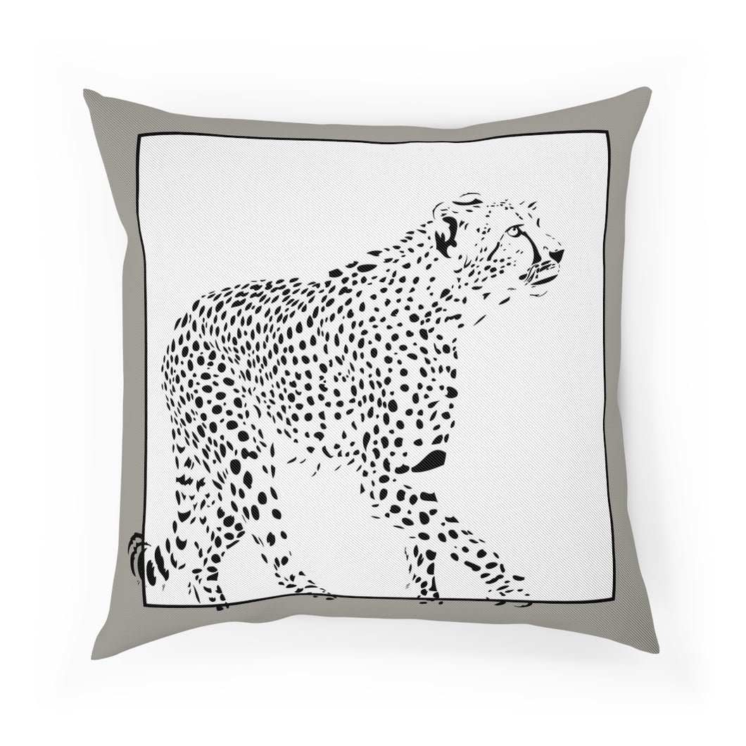 Cushions Cheetah Taupe